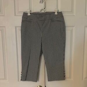 Chico's Black and White Tailored Capris